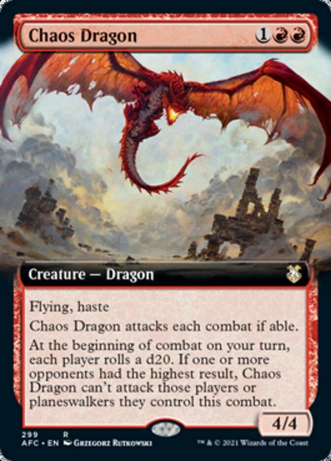 Chaos Dragon (Extended Art) [Dungeons & Dragons: Adventures in the Forgotten Realms Commander] - Rocket TCG