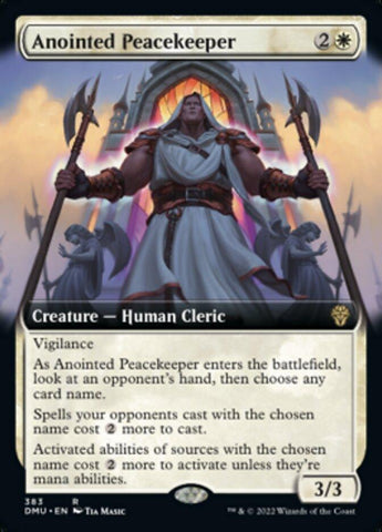 Anointed Peacekeeper (Extended Art) [Dominaria United] - Rocket TCG
