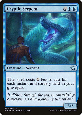 Cryptic Serpent [Game Night 2019] - Rocket TCG