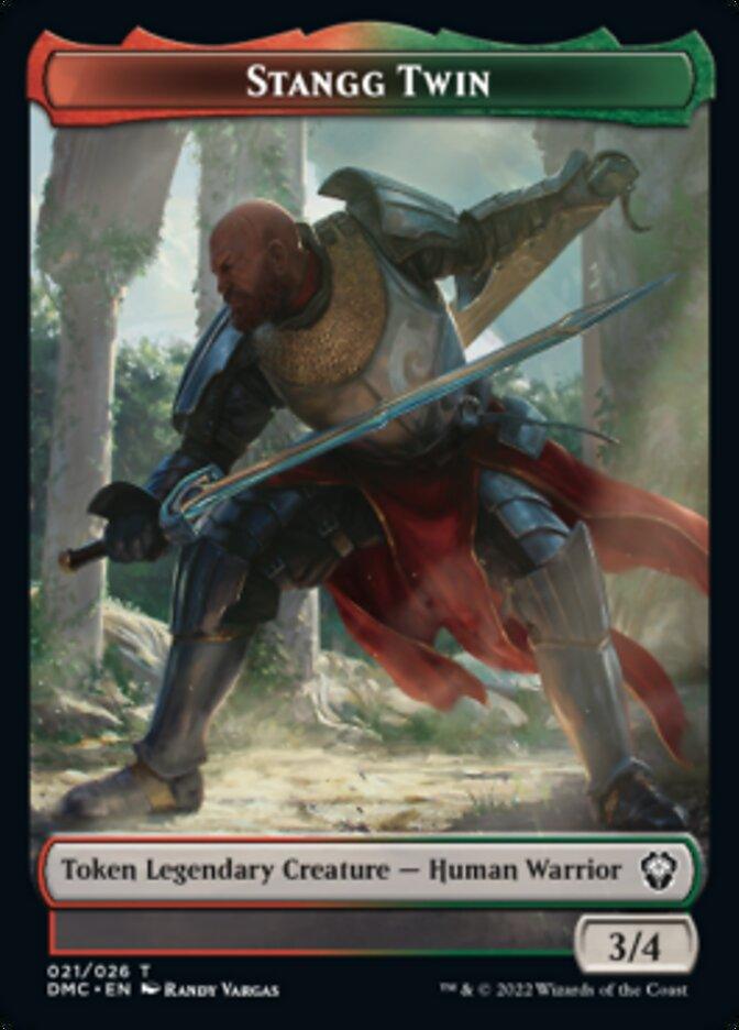 Bird (002) // Stangg Twin Double-sided Token [Dominaria United Tokens] - Rocket TCG