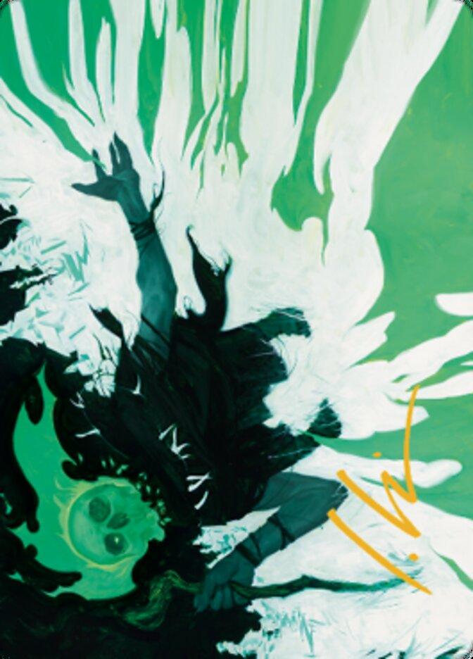 Bone Splinters Art Card (Gold-Stamped Signature) [Dominaria United Art Series] - Rocket TCG