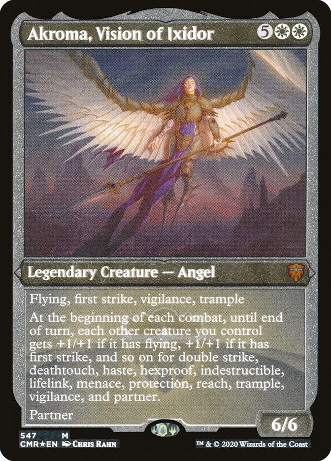 Akroma, Vision of Ixidor (Etched) [Commander Legends] - Rocket TCG