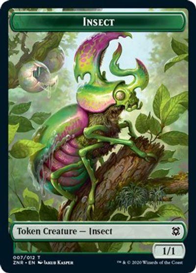 Beast // Insect Double-sided Token [Challenger Decks 2021 Tokens] - Rocket TCG