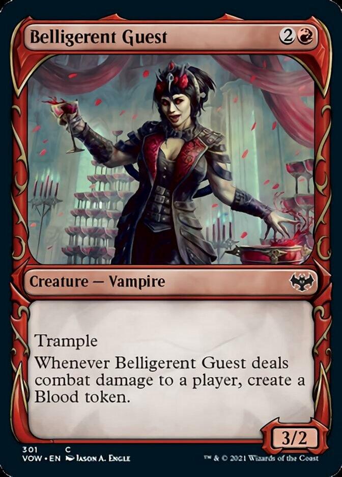 Belligerent Guest (Showcase Fang Frame) [Innistrad: Crimson Vow] - Rocket TCG