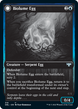 Biolume Egg // Biolume Serpent [Innistrad: Double Feature] - Rocket TCG
