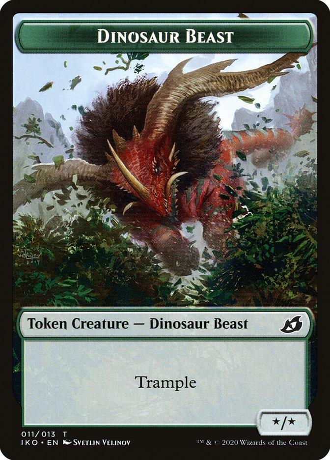 Dinosaur Beast Token [Ikoria: Lair of Behemoths Tokens] - Rocket TCG