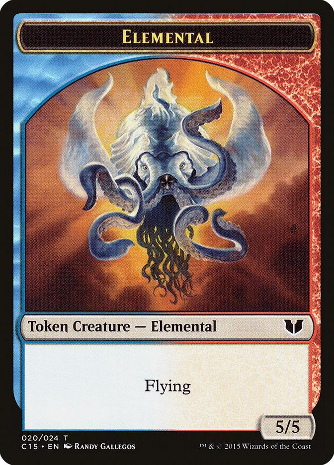 Drake // Elemental (020) Double-Sided Token [Commander 2015 Tokens] - Rocket TCG