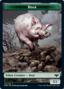 Copy // Boar Double-sided Token [Innistrad: Crimson Vow Tokens] - Rocket TCG
