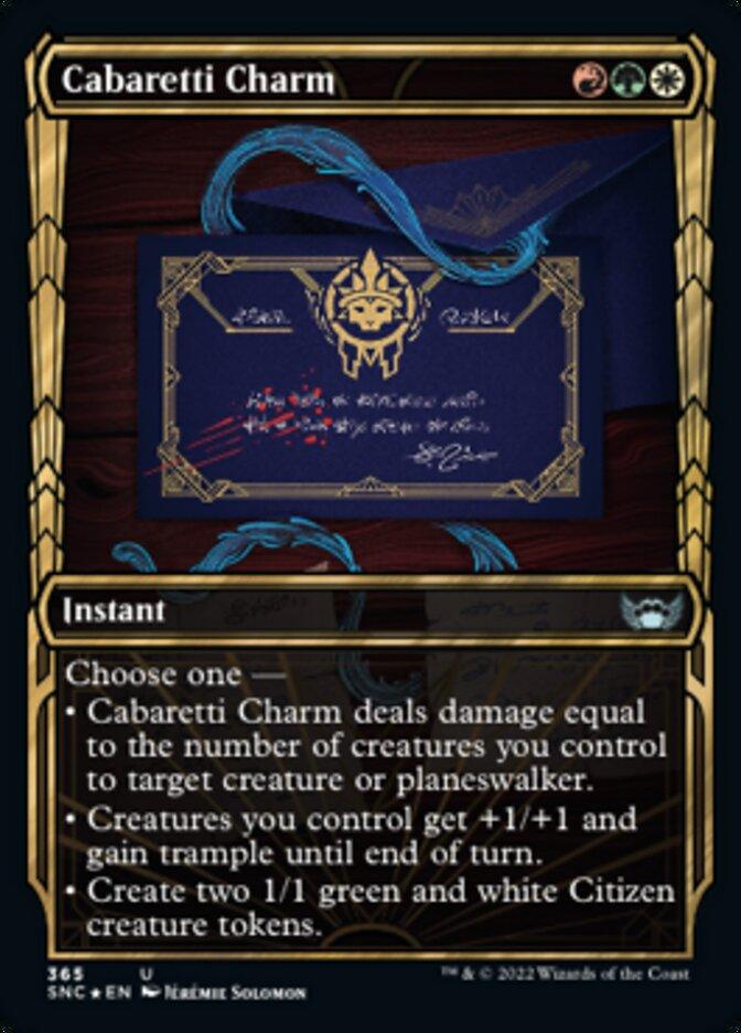 Cabaretti Charm (Showcase Golden Age Gilded Foil) [Streets of New Capenna] - Rocket TCG