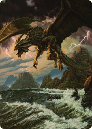 Ancient Bronze Dragon Art Card (03) [Commander Legends: Battle for Baldur's Gate Art Series] - Rocket TCG