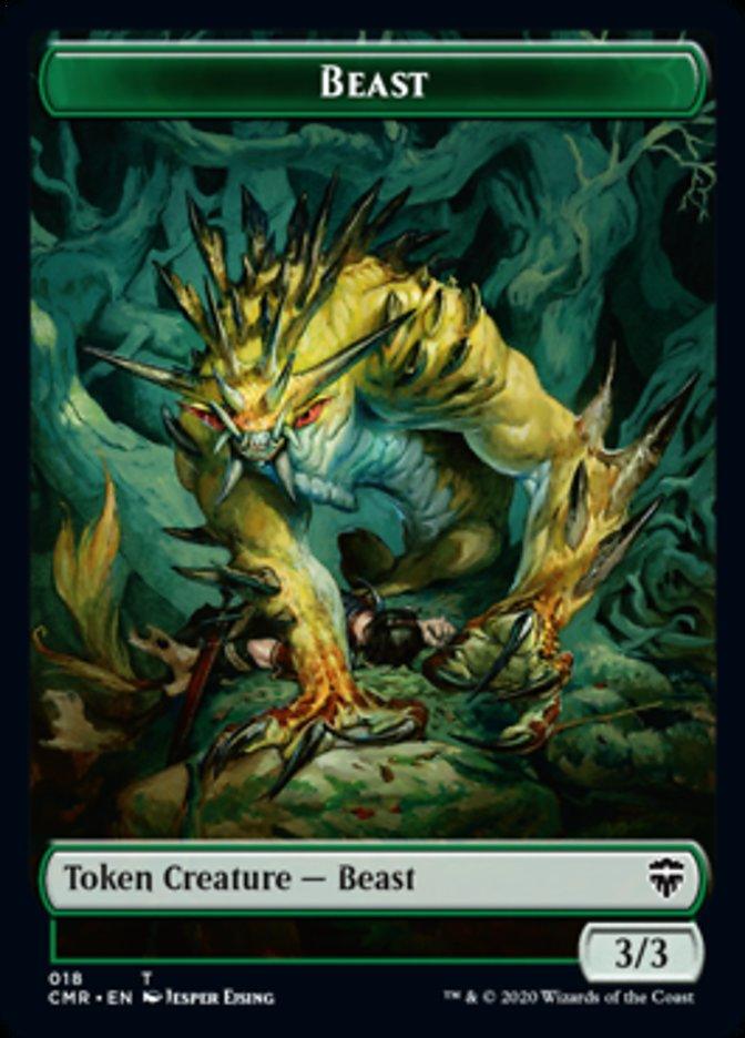Beast (18) // Beast Token (19) [Commander Legends Tokens] - Rocket TCG