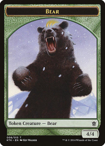 Bear Token [Khans of Tarkir Tokens] - Rocket TCG