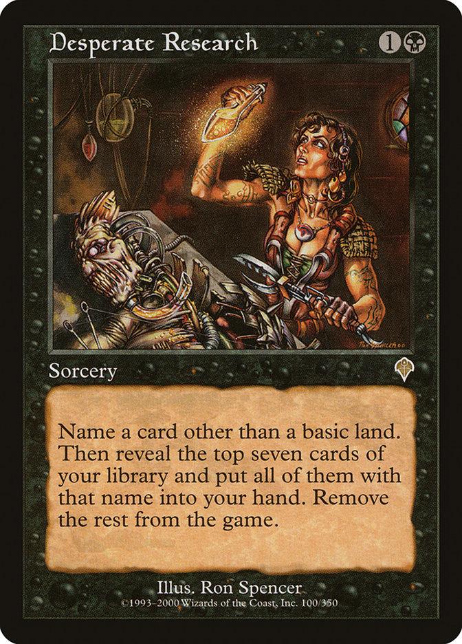 Desperate Research [Invasion] - Rocket TCG