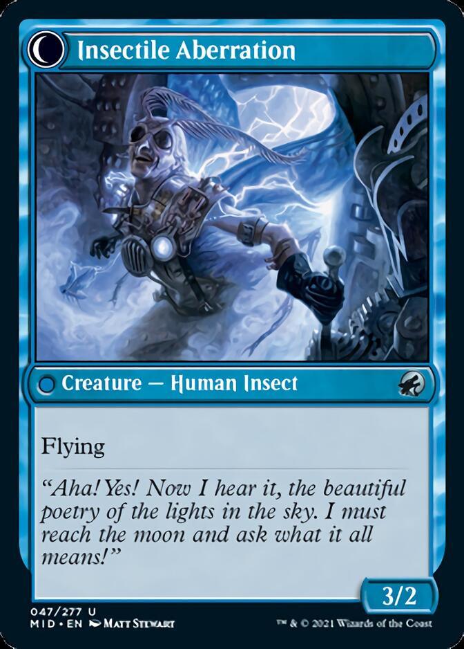 Delver of Secrets // Insectile Aberration [Innistrad: Midnight Hunt] - Rocket TCG
