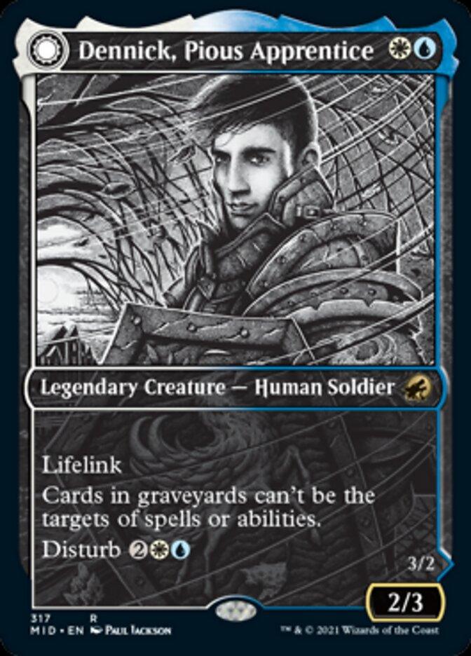 Dennick, Pious Apprentice // Dennick, Pious Apparition (Showcase Eternal Night) [Innistrad: Midnight Hunt] - Rocket TCG
