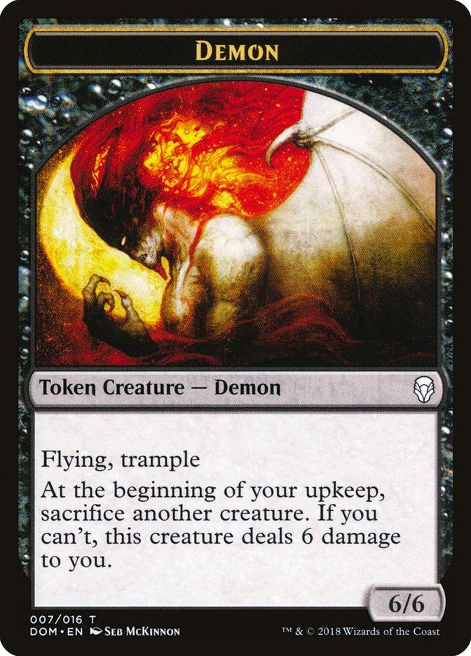 Demon Token [Dominaria Tokens] - Rocket TCG
