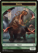 Aven Wind Guide // Hippo Double-sided Token [Amonkhet Tokens] - Rocket TCG
