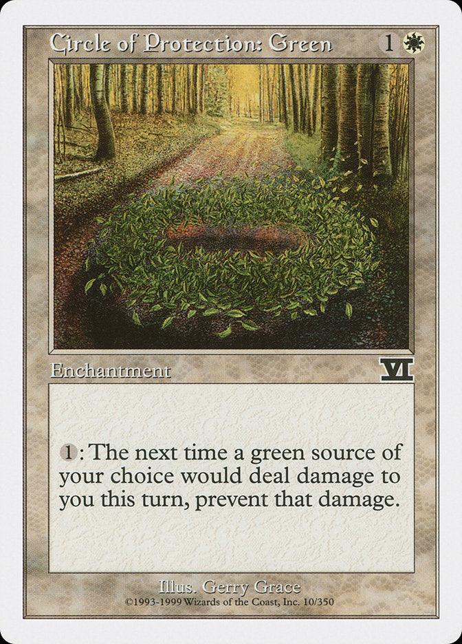 Circle of Protection: Green [Classic Sixth Edition] - Rocket TCG