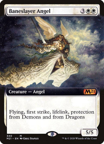 Baneslayer Angel (Extended Art) [Core Set 2021] - Rocket TCG