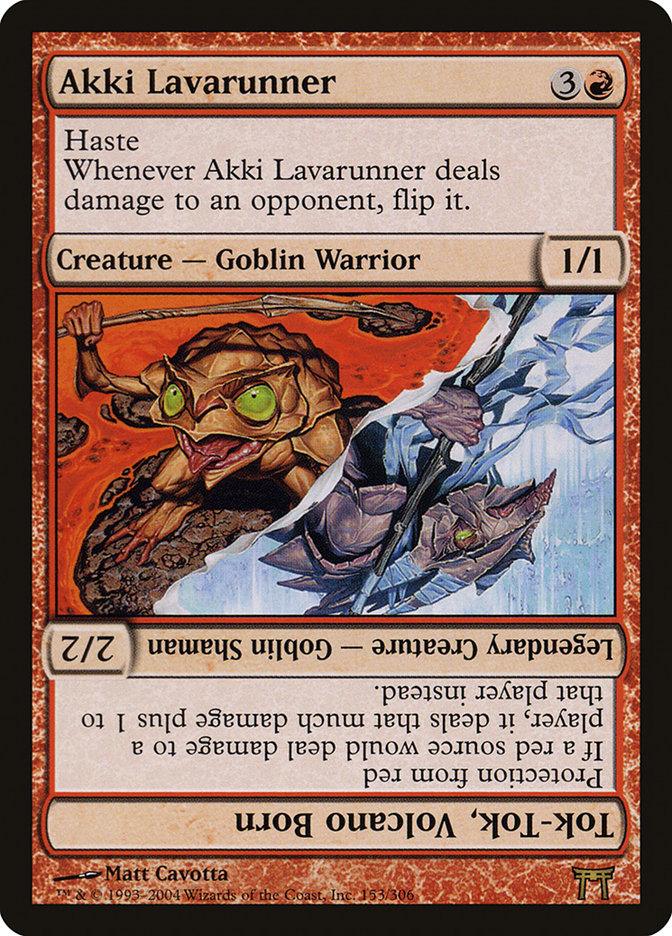 Akki Lavarunner // Tok-Tok, Volcano Born [Champions of Kamigawa] - Rocket TCG