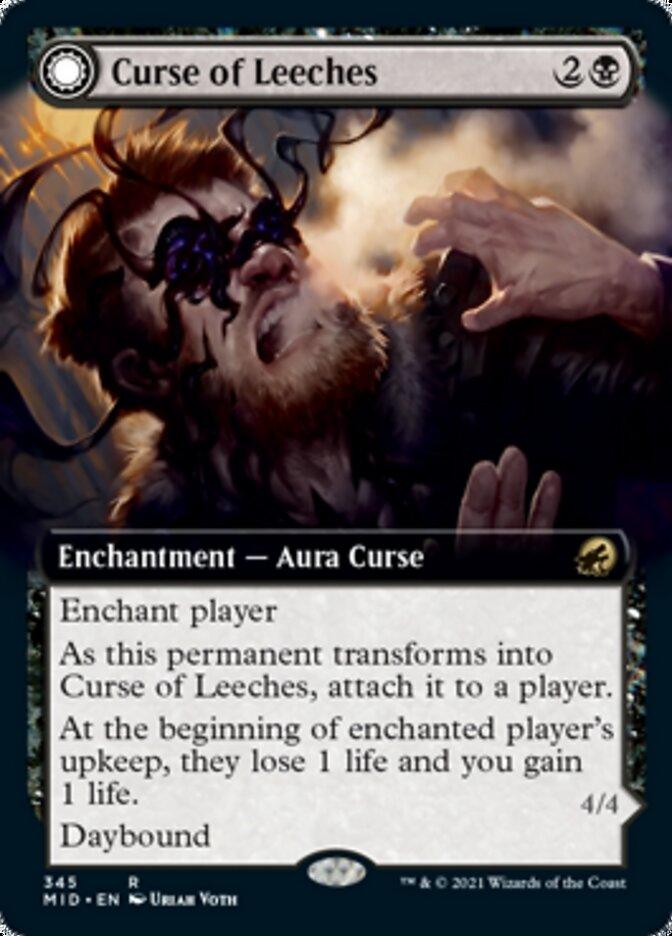 Curse of Leeches // Leeching Lurker (Extended Art) [Innistrad: Midnight Hunt] - Rocket TCG