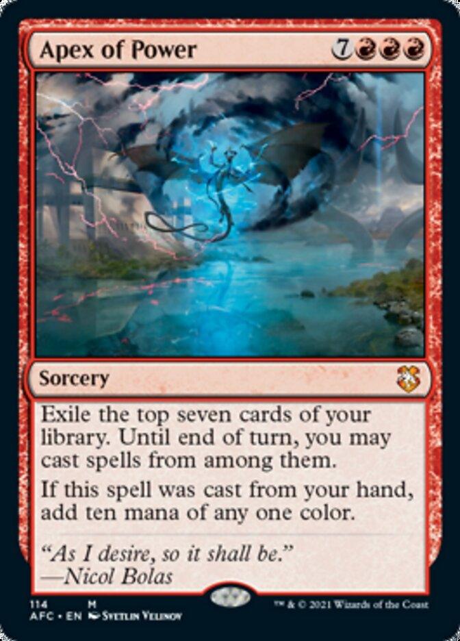 Apex of Power [Dungeons & Dragons: Adventures in the Forgotten Realms Commander] - Rocket TCG