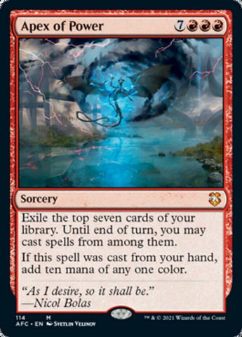Apex of Power [Dungeons & Dragons: Adventures in the Forgotten Realms Commander] - Rocket TCG