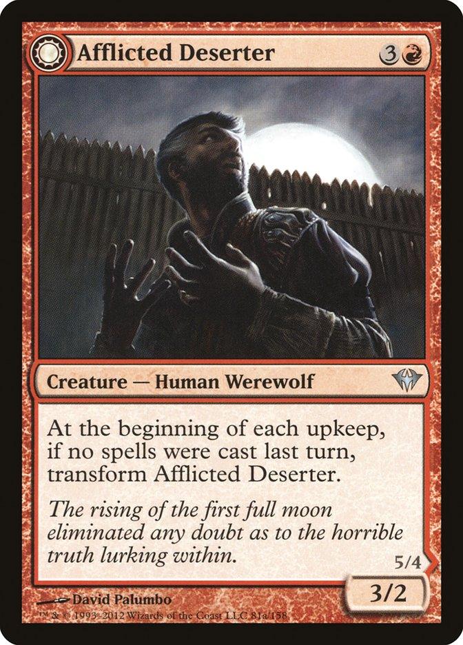 Afflicted Deserter // Werewolf Ransacker [Dark Ascension] - Rocket TCG