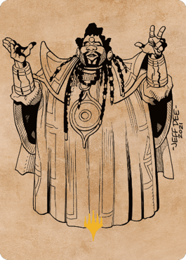 Alaundo the Seer Art Card (Gold-Stamped Signature) [Commander Legends: Battle for Baldur's Gate Art Series] - Rocket TCG