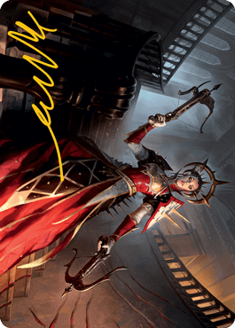 Bloodthirsty Adversary Art Card (Gold-Stamped Signature) [Innistrad: Midnight Hunt Art Series] - Rocket TCG