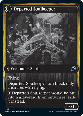 Devoted Grafkeeper // Departed Soulkeeper [Innistrad: Double Feature] - Rocket TCG