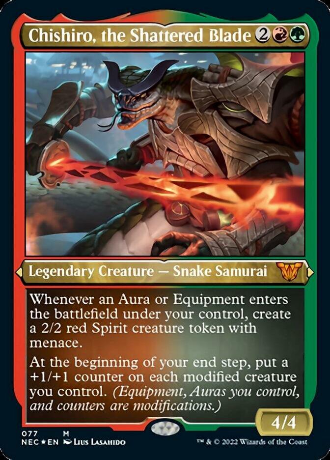 Chishiro, the Shattered Blade (Showcase Display Commander) [Kamigawa: Neon Dynasty Commander] - Rocket TCG