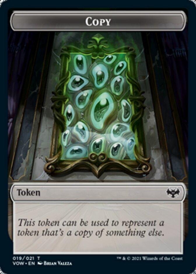 Copy // Treasure Double-sided Token [Innistrad: Crimson Vow Tokens] - Rocket TCG