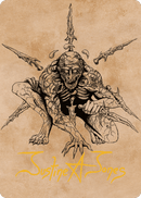 Bhaal, Lord of Murder Art Card (Gold-Stamped Signature) [Commander Legends: Battle for Baldur's Gate Art Series] - Rocket TCG