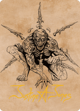Bhaal, Lord of Murder Art Card (Gold-Stamped Signature) [Commander Legends: Battle for Baldur's Gate Art Series] - Rocket TCG
