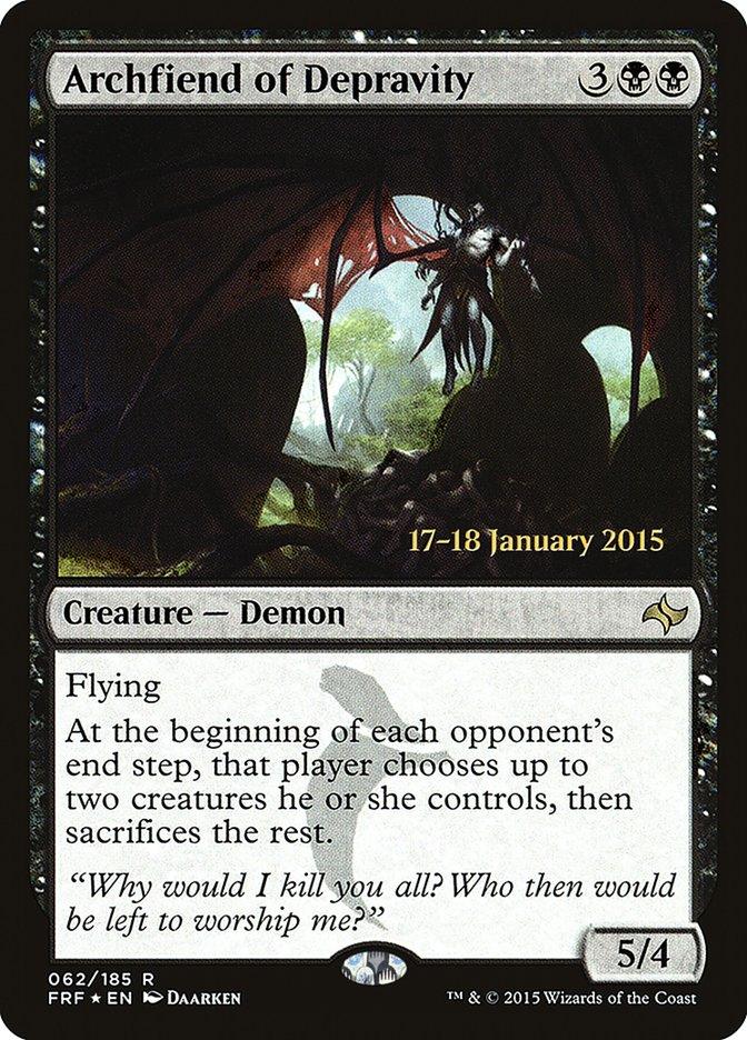 Archfiend of Depravity [Fate Reforged Prerelease Promos] - Rocket TCG