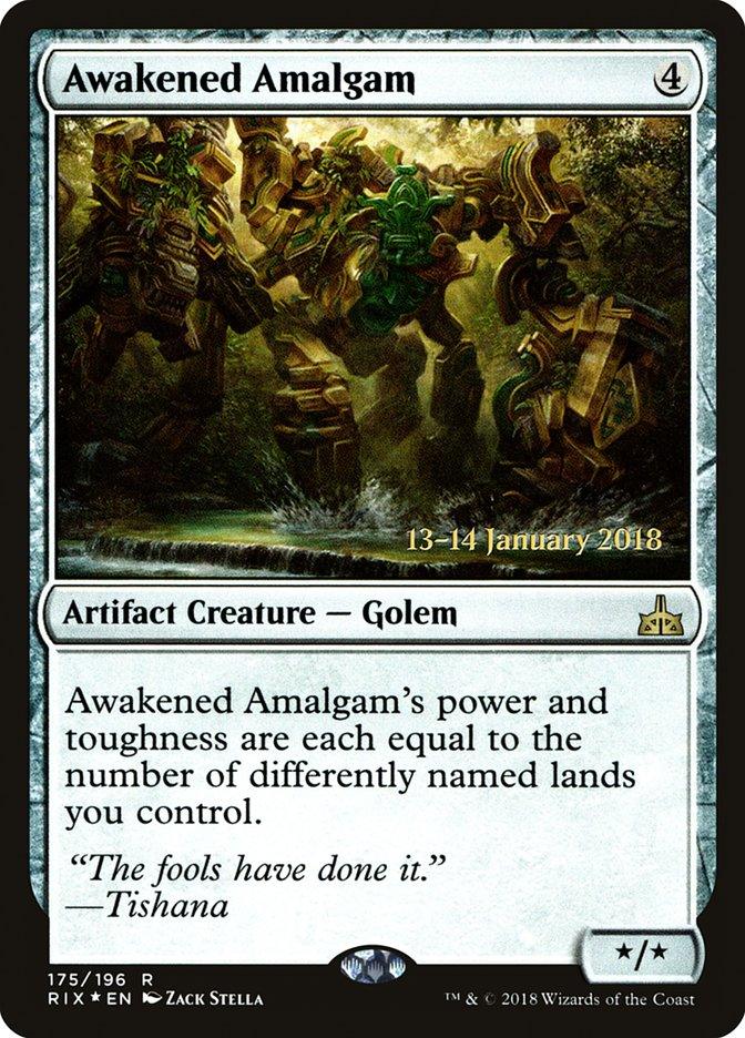 Awakened Amalgam [Rivals of Ixalan Prerelease Promos] - Rocket TCG