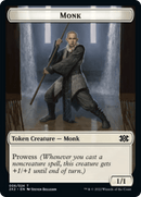 Cat Dragon // Monk Double-sided Token [Double Masters 2022 Tokens] - Rocket TCG