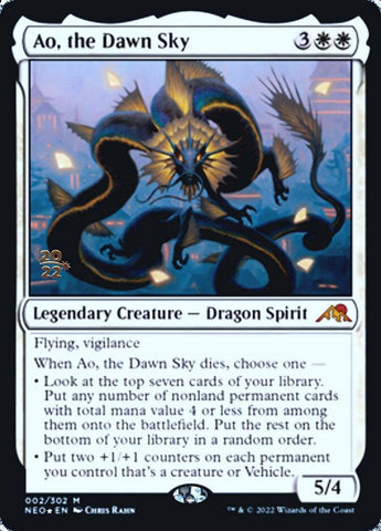 Ao, the Dawn Sky [Kamigawa: Neon Dynasty Prerelease Promos] - Rocket TCG