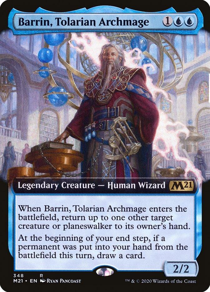 Barrin, Tolarian Archmage (Extended Art) [Core Set 2021] - Rocket TCG