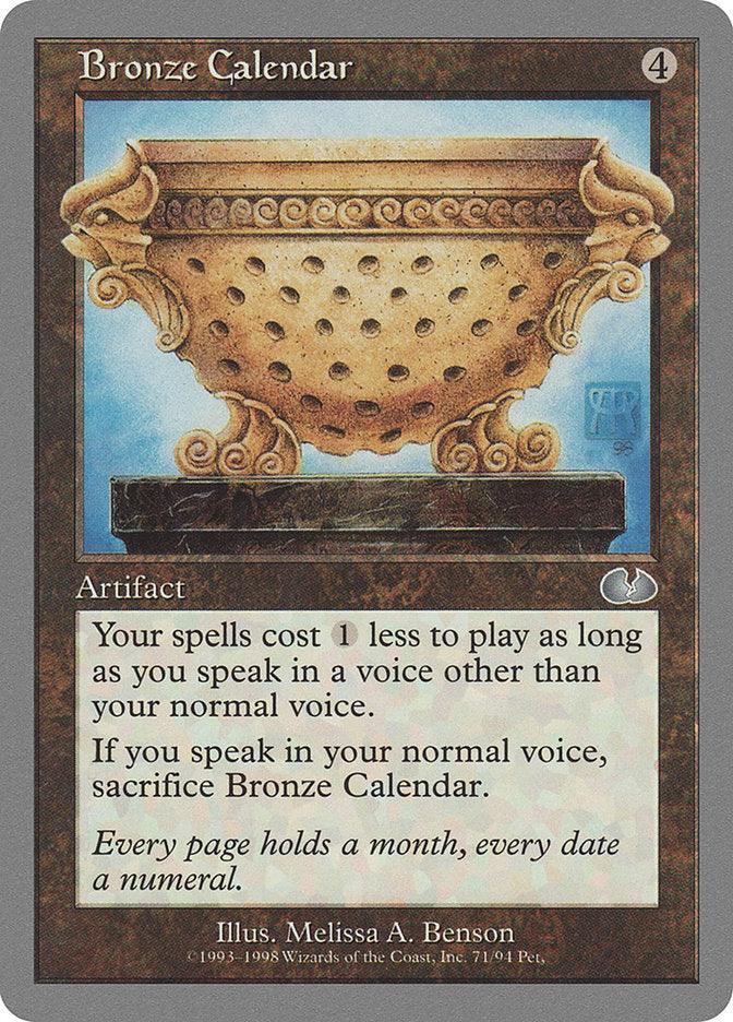 Bronze Calendar [Unglued] - Rocket TCG