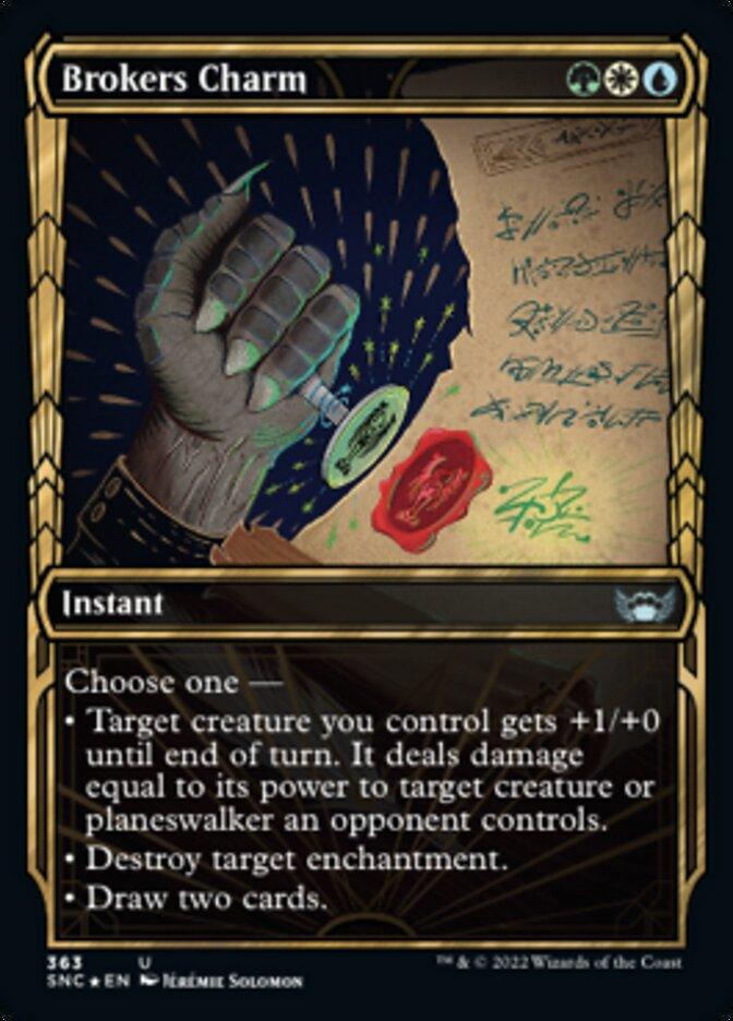 Brokers Charm (Showcase Golden Age Gilded Foil) [Streets of New Capenna] - Rocket TCG