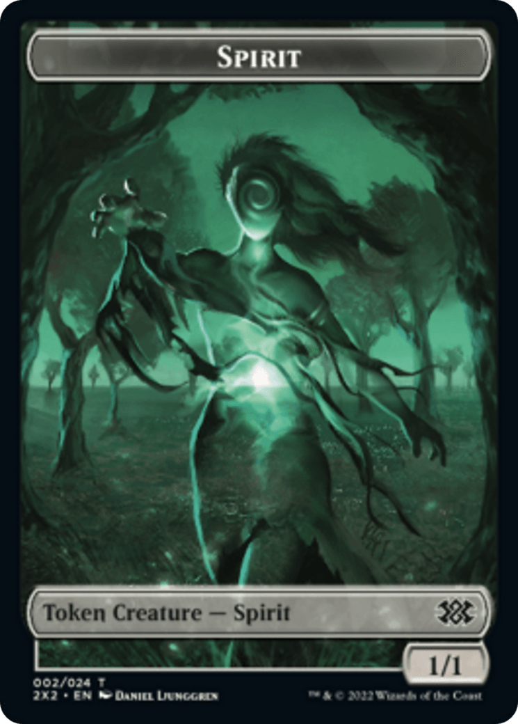 Cat Dragon // Spirit (002) Double-sided Token [Double Masters 2022 Tokens] - Rocket TCG