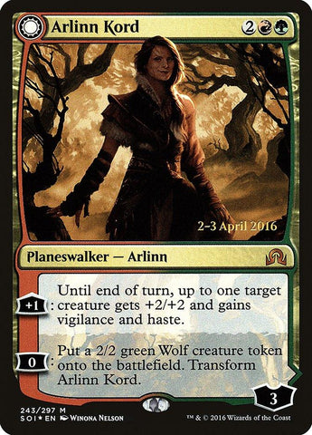 Arlinn Kord // Arlinn, Embraced by the Moon [Shadows over Innistrad Prerelease Promos] - Rocket TCG