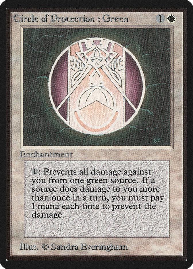 Circle of Protection: Green [Beta Edition] - Rocket TCG