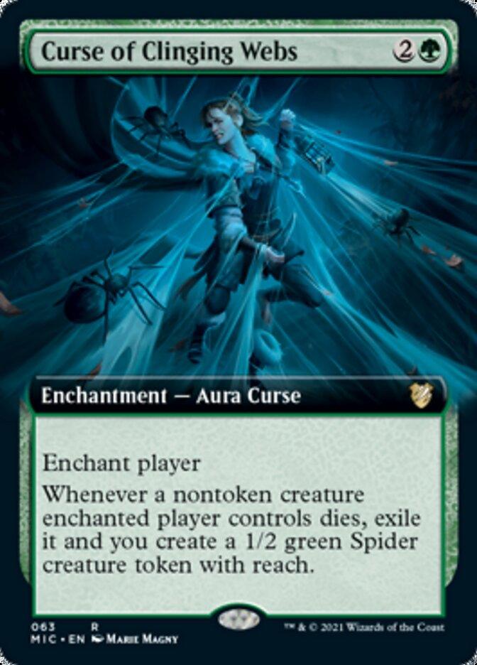 Curse of Clinging Webs (Extended Art) [Innistrad: Midnight Hunt Commander] - Rocket TCG