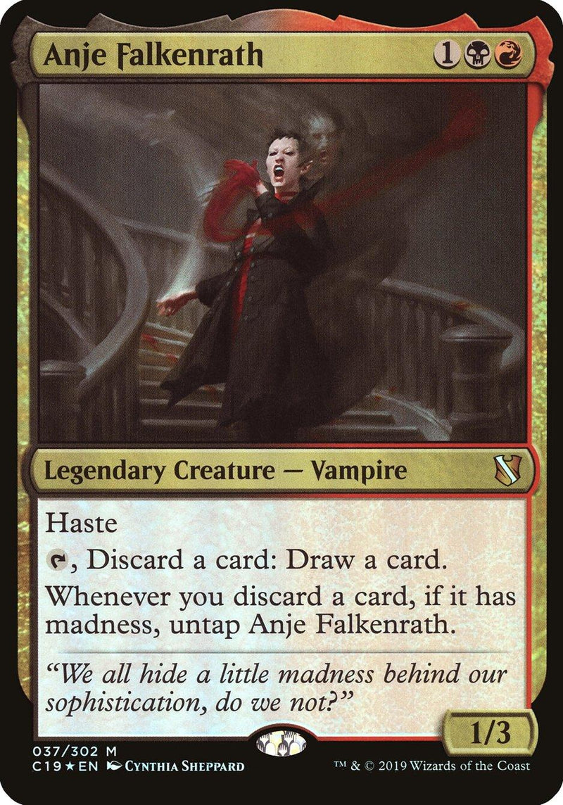 Anje Falkenrath (Oversized) [Commander 2019 Oversized] - Rocket TCG