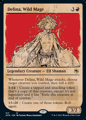 Delina, Wild Mage (Showcase) [Dungeons & Dragons: Adventures in the Forgotten Realms] - Rocket TCG
