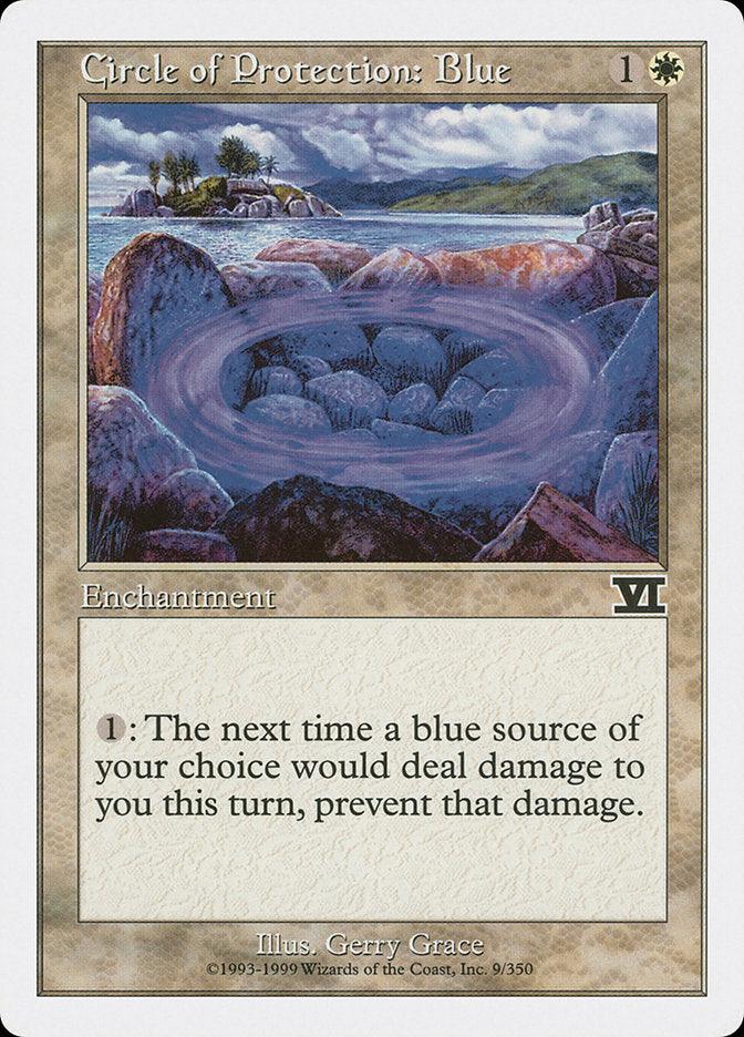 Circle of Protection: Blue [Classic Sixth Edition] - Rocket TCG