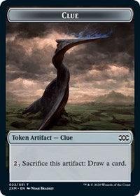 Clue // Wurm (030) Double-sided Token [Double Masters Tokens] - Rocket TCG